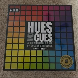 New HUES and CUES - Vibrant Color Guessing Board Game for 3-10 Players - Ages 8+